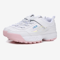 Fila Disrupter 2 Kd - Poikien Ahdonghwa Kengät - Valkoinen/Pinkki | FI-78143